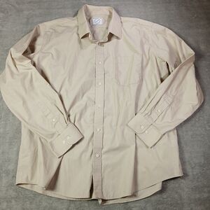 2XL BESPOKE Dress Shirt Beige Tan 18-18.5 36/37 Executive-Quiet-Luxury XXL 2XL